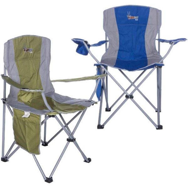 AfriTrail 120kg Kudu Padded Camping Chair green blue
