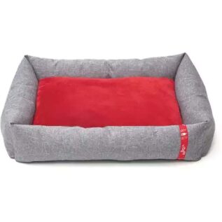 WagWorld Dream Pod Pet Bed - Large/Grey/Red