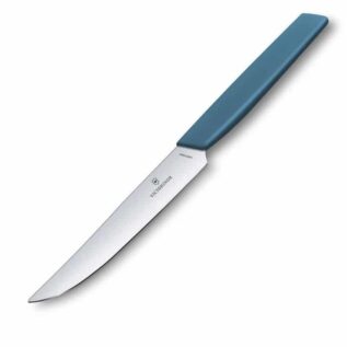 Victorinox Swiss Modern 12cm Plain Steak Knife - Blue