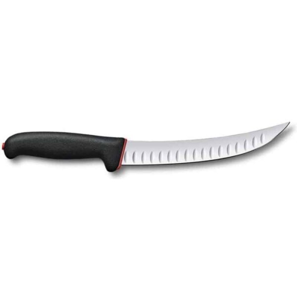 Victorinox Fibrox 20cm Dual Grip Fluted Edge Curved Slaughter Knife