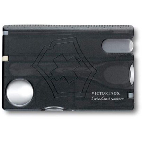 Victorinox 82mm Nailcare Transparent Black SwissCard