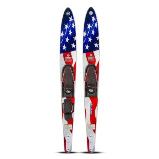 O'Brien Celebrity 68 Combo Waterskis With X7 & RT Bindings - Flag