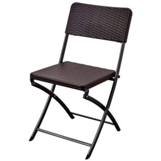 Kaufmann HDPE Brown Foldable Chair
