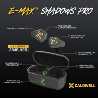 Caldwell E-MAX Shadows Pro Hearing Protection Earbuds