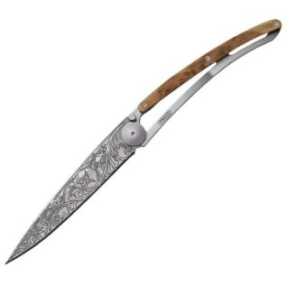 Deejo 37G Juniper Wood Art Nouveau Pocket Knife