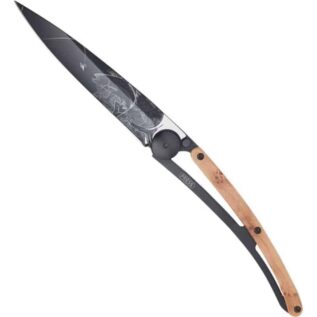 Deejo 37G Juniper Wood Trout Pocket Knife