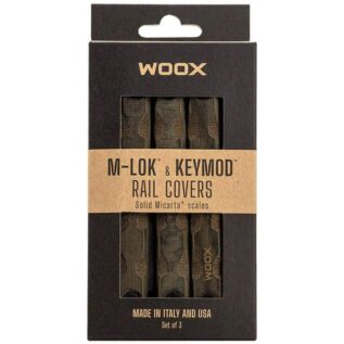 WOOX M-LOK & KeyMod Rail Covers - Set Of 3