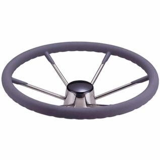 AAA 13.5" Stainless Steel Steering Wheel With Sleeve