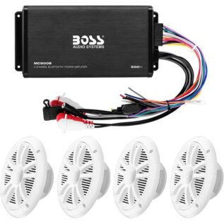 Boss Marine ASK904B.64 Bluetooth Amplifier And Speaker System