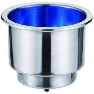 Easterner Stainless Steel Cup Holder With LED - 4 Pack Blue