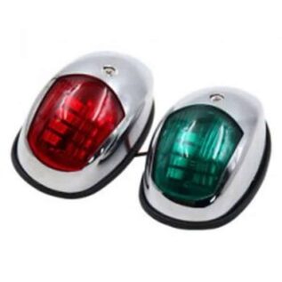 Wakealot Chrome LED Navigation Side Lights - Red/Green