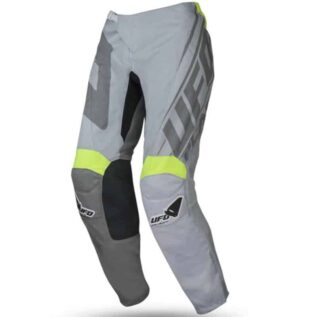 UFO Plast Motocross Vanadium Pants - Gray And Neon Yellow