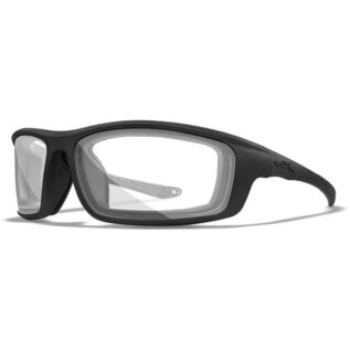 Wiley WX Grid Clear Lens Matte Black Frame Sunglasses