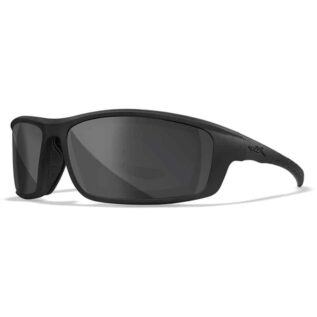 Wiley WX Grid Grey Lens Matte Black Frame Sunglasses