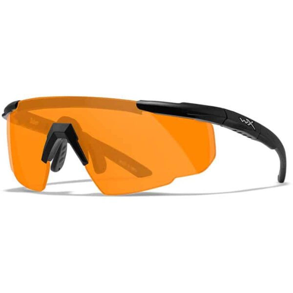 Wiley X Saber Advanced Light Rust Lens Matte Black Frame Safety Glasses