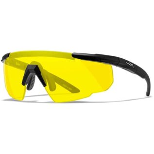 Wiley X Saber Advanced Yellow Lens Matte Black Frame Safety Glasses