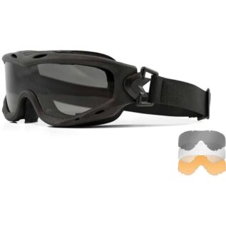 Wiley X Spear Grey Clear Light Rust Lens Matte Black Frame Sunglasses