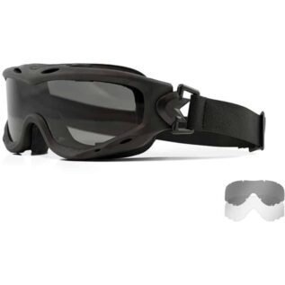 Wiley X Spear Smoke Clear Lens Matte Black Frame Sunglasses