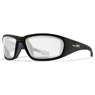 Wiley X WX Boss Clear Lens Matte Black Frame Glasses