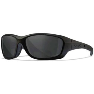 Wiley X WX Gravity Captivate Polarized Grey Lens Matte Black Frame Sunglasses