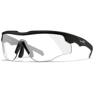 Wiley X WX Rogue Comm Clear Lens Matte Black Frame Safety Glasses