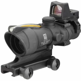 Trijicon ACOG 4x32 BAC Dual Illuminated Amber Crosshair .223 Riflescope With TA51 Mount