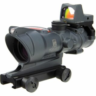 Trijicon ACOG 4x32 BAC Dual Illuminated Red Chevron .223 Riflescope - Sniper Grey