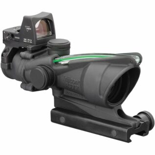 Trijicon ACOG 4x32 BAC ECOS Dual Illuminated Green Chevron .223 Riflescope With Backup Iron Sights