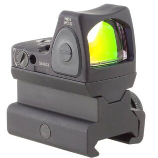 Trijicon RMR Type 2 Adjustable LED 6.5 MOA Red Dot Sight With RM34 Tall Picatinny Rail Mount