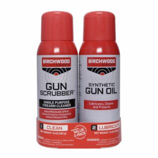 Birchwood Casey Gun Scrubber & Synthetic Gun Oil Combo