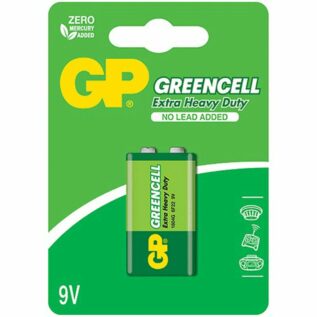 GP Greencell Carbon Zinc 9V Battery