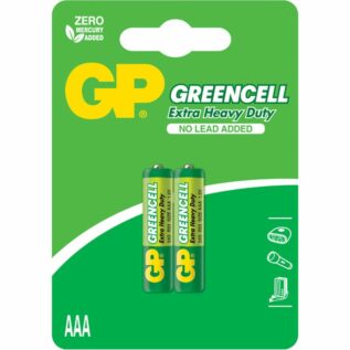 GP Greencell Carbon Zinc AAA Batteries
