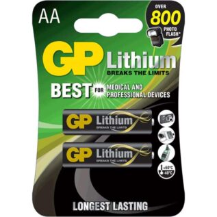 GP Lithium AA Batteries - 2 Pack