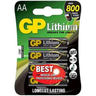 GP Lithium AA Batteries - 4 Pack