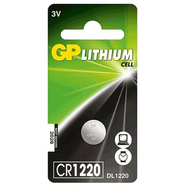 GP Lithium Coin CR1220 Battery
