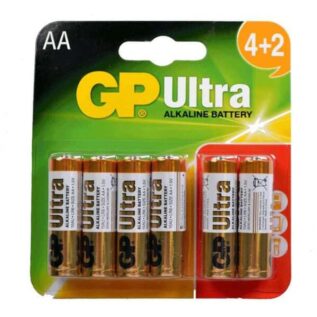 GP Ultra Alkaline AA Batteries - 6 Pack