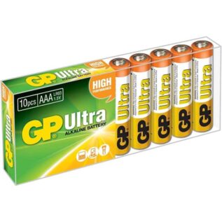 GP Ultra Alkaline AAA Batteries - 10 Pack