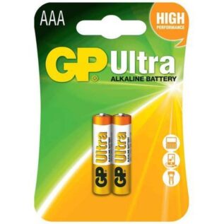 GP Ultra Alkaline AAA Batteries - 2 Pack