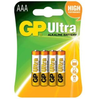 GP Ultra Alkaline AAA Batteries - 4 Pack