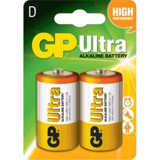 GP Ultra Alkaline D-Size Batteries