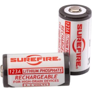 Surefire 123A Lithium Iron Phosphate Rechargeable Batteries