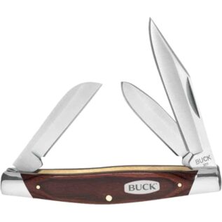 Buck 371 Woodgrain Stockman Pocket Knife