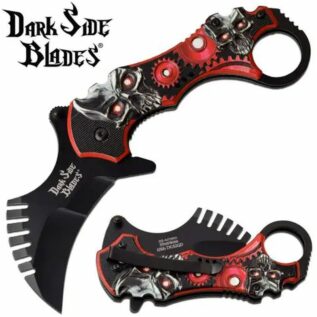Dark Side DS-A075RD Spring Assisted Folding Knife