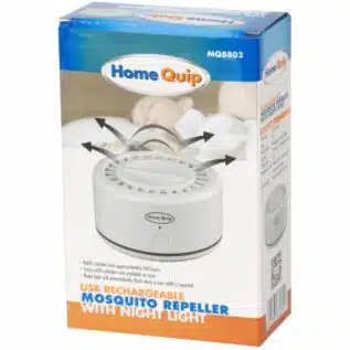home quip usb rechargeable mosquito repeller with night light