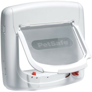 Staywell White Magnetic 4-way Locking Deluxe Cat Flap