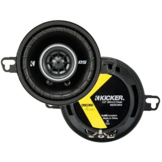 KICKER 3-1/2" 2-Way DSC-Series Coaxial Speakers 4-ohm