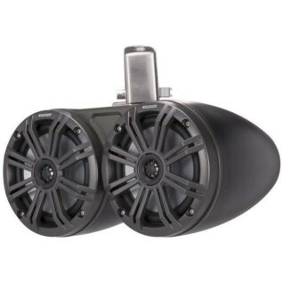 KICKER Marine Dual 6-1/2" Wakeboard Tower Speakers (charcoal/black)