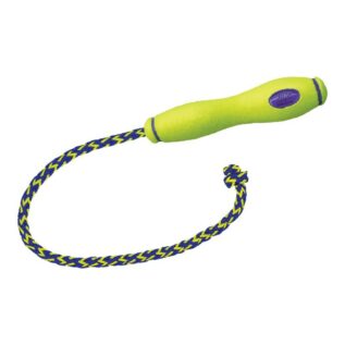 Kong AirDog Yellow Squeaker Fetch Stick with Rope, Large