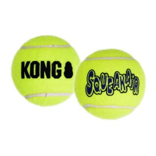 Kong AirDog Yellow SqueakAir Tennis Ball, Large