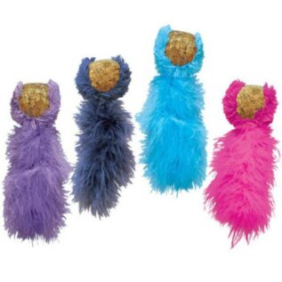 Kong Cork Ball Cat Toy, available in Pink, Turquoise, Navy or Purple
